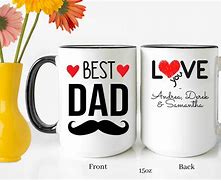 Image result for Best Dad Mug Personalsied