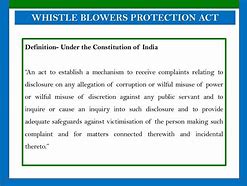 Image result for Whistleblower Protection Act