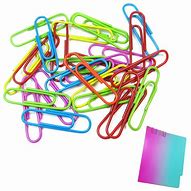 Image result for Plastic Coated Paper Clips