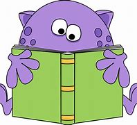 Image result for Monster Reading Clip Art