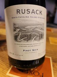 Image result for Rusack Pinot Noir mount Carmel