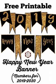 Image result for New Year Banner Printable