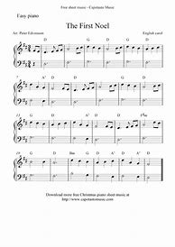 Image result for Christmas Song Piano Sheet Music One Hand
