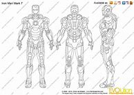 Image result for Iron Man Mk 7 Drawing
