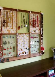 Image result for DIY Jewelry Organizer Frame