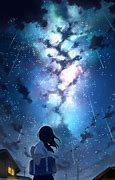 Image result for Anime Girl with Galaxy