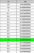 Image result for How Many Inches Is 9 Cm