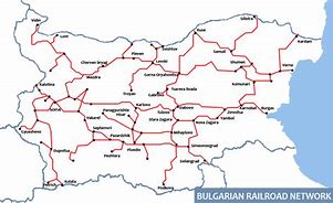 Image result for Bulgaria Train Map