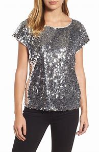 Image result for Silver Sequin Shirt