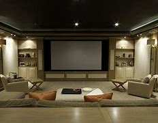 Image result for Living Room with Projector Screen