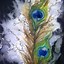 Image result for Peacock Feather Painting