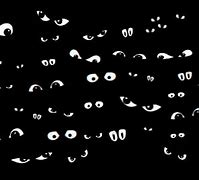 Image result for Cartoon Funny Eyes in the Dark