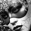 Image result for Black and White Face Paint Designs