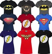Image result for DC Superhero Logo T-Shirts