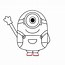 Image result for Simple Minion Coloring Page