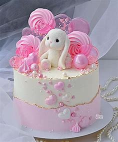 Pin by Agnes Peters on Backen | Candy birthday cakes, Beautiful birthday cakes, Bunny birthday cake