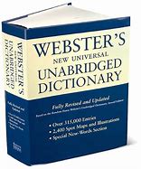 Image result for Webster's Unabridged Dictionary