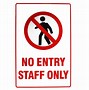 Image result for Crew Only Sign Transparent