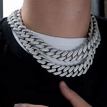 Image result for Iced Out Necklace Chain for Girls