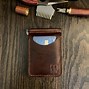 Image result for Handmade Leather Money Clip Wallet