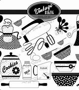Image result for Vintage Kitchen Clip Art Black and White