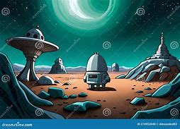 Image result for Outer Space Alien Cartoon