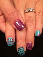 Image result for purple and turquoise nail