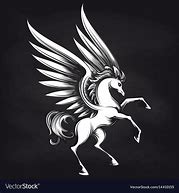 Image result for Black Unicorn Pegasus Stencile