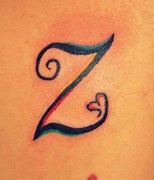Image result for Letter Z Tattoo