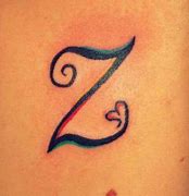 Image result for Letter Z Tatoo