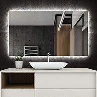 Image result for Frameless Mirror for Bathroom