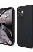 Image result for iPhone 12 Silicone Case Black Cover