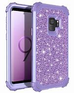 Image result for Samsung S9 Purple Case with Credit Card and Holder