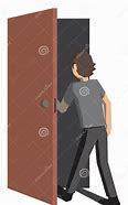 Image result for Draw Someone Opening a Door
