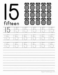 Image result for Number Tracing Form 15 to 20