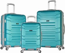 Image result for rockland luggage f106 large dots 4 piece luggage set