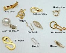 Image result for Necklace Push Hinge Clasp