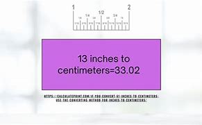 Image result for Inch to Cm