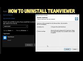 Image result for Uninstall TeamViewer