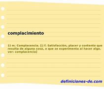 Image result for complacimiento