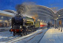 Image result for WW2 Art Train Station