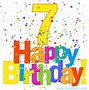 Image result for Birthday Number 7