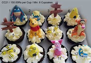 Image result for Winnie the Pooh Cupcakes