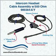 Image result for Headset Intercom Cable