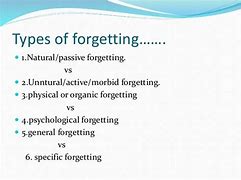 Image result for 3 Methods of Forgetting