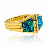 Image result for 14K Yellow Gold Opal Rings