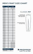 Image result for Man Pants Size Chart