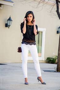 Image result for Black and White Outfits Jeans