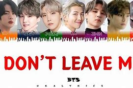 Image result for BTS Don't Leave Me