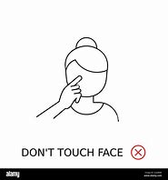 Image result for Don't Touch Face Clip Art